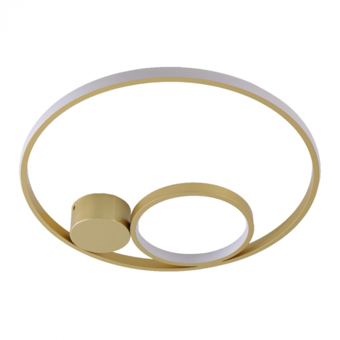 Plafon Skylight Ilusion Dourado e Branco 28 watts 3000K Bivolt Ø450mm SKY-4033DO