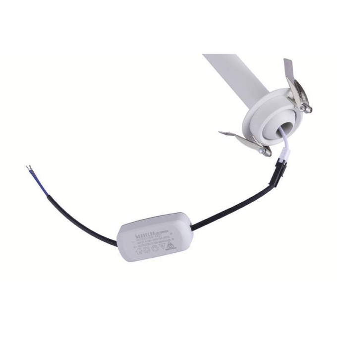 Spot Embutido Nordecor Lea 5 watts 2700K 24° Sof Branco Ø25x196mm IRC97 Bivolt 6468