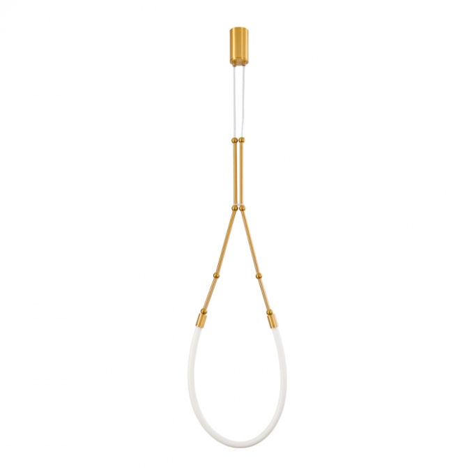 Pendente Skylight Boost Dourado e Branco 18 watts 3000K Bivolt Haste 860mm SKY-4025