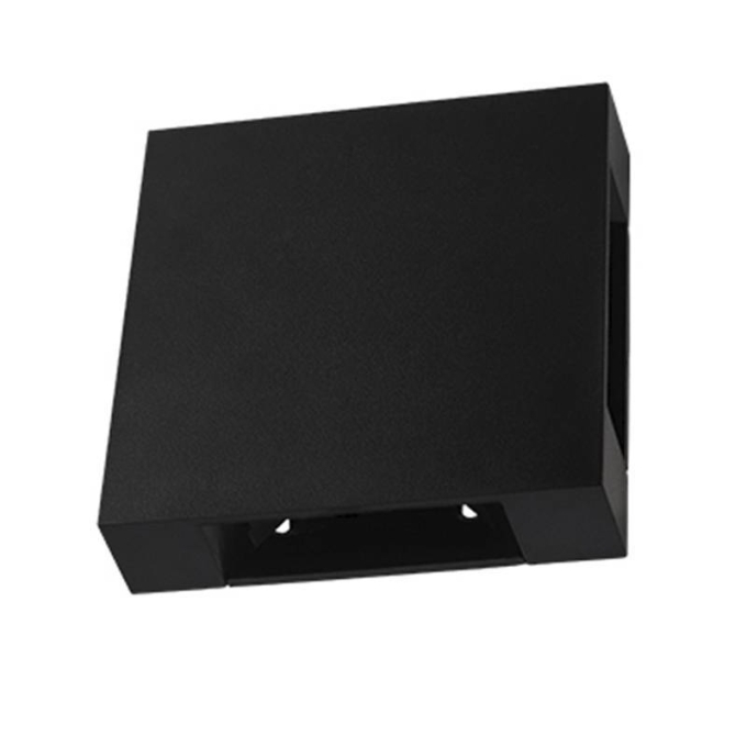 Arandela Nordecor Niere 4 watts 3000K Preto IP65 120x120x30mm Bivolt 2662