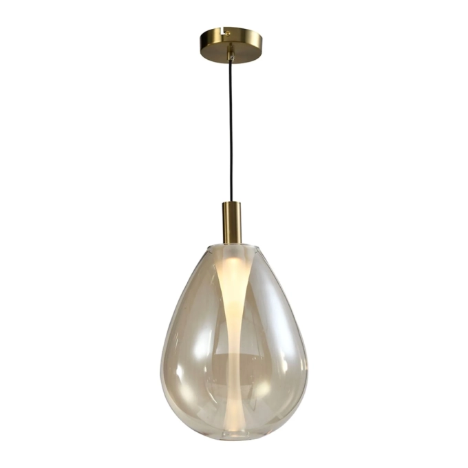 Pendente Skylight Thunder Bronze e Vidro Conhaque 4 watts 3000K Bivolt Ø140X260mm SKY-4042P