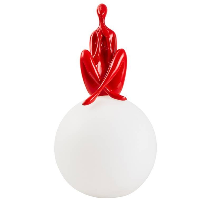 Abajur Nordecor Mez In 1L E27 Vermelho 300x300mm Bivolt 2564