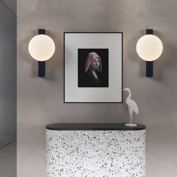 Arandela Nordecor Visa 6 watts 3000K Preto IP20 300x180x40mm Bivolt 2726