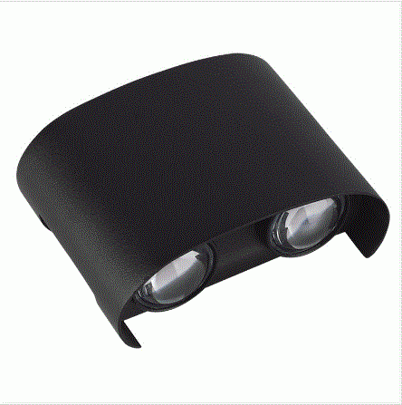 Arandela Nordecor Yori 4 watts 3000K Preto IP65 75x98x40mm Bivolt 2703