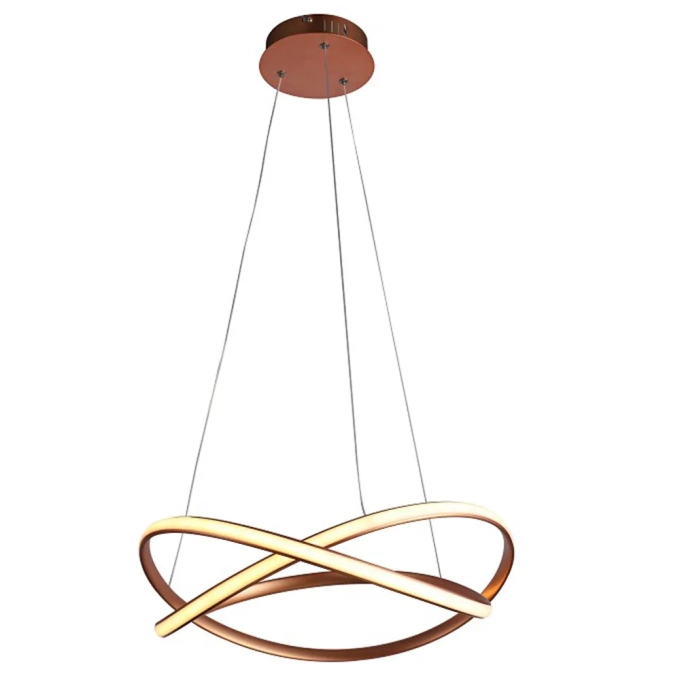 Pendente Bella Nodo Rose Gold 36 watts 3000K Ø500x150mm HM020E