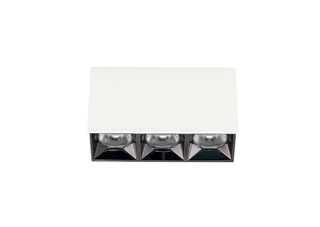 Mini Wall Washer Sobrepor Romalux 12 watts 24° 2700K IP20 120x66x42mm 80220