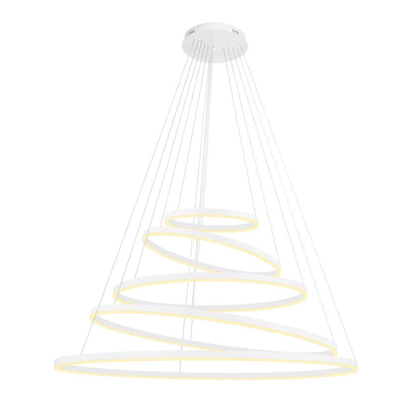Pendente GMH Cosmos Branco 243 watts 3000K Bivolt Ø400/600/800/1000/1200mm P-COSMOS-400-BRANCO