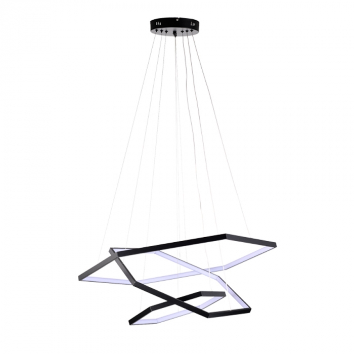 Pendente Skylight Sammy Preto 108 watts 3000K Bivolt Ø800mm SKY-4008PT