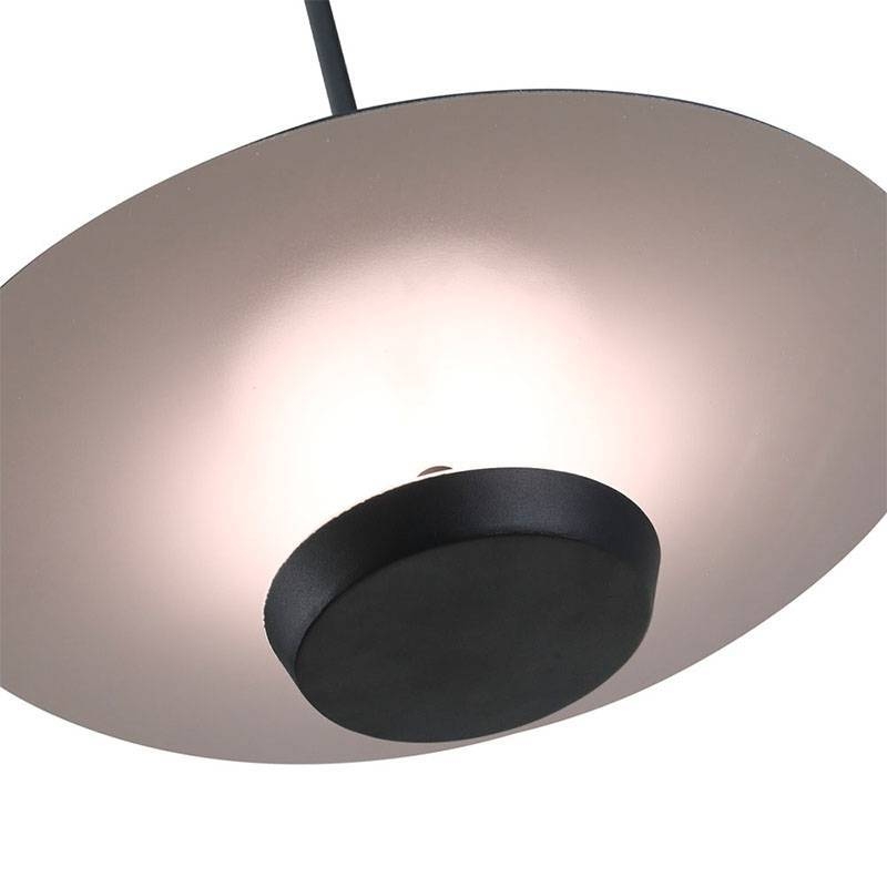 Pendente Nordecor Dolla 18 watts 3000K Preto Ø400x600mm 2523