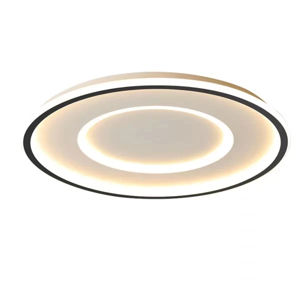 Plafon GMH Alpha Preto 75 watts 3000K Bivolt Ø500mm PL-ALPHA-PRETO