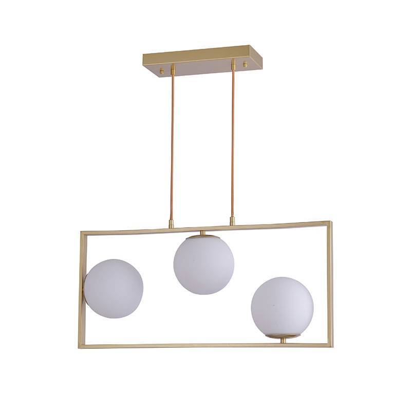 Pendente Nordecor Ibba GR 3L E27 Dourado 295x650mm 2300
