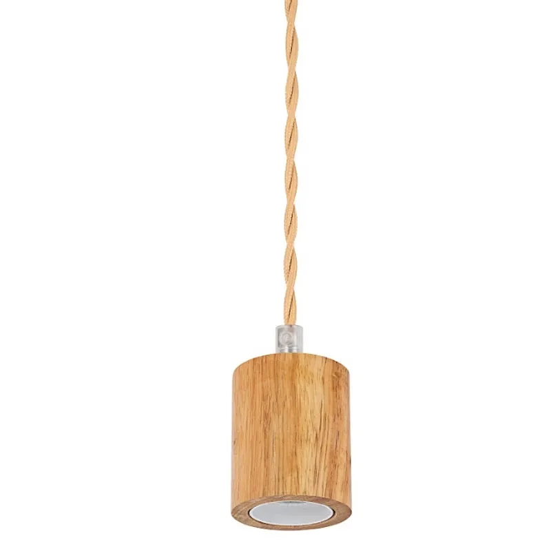 Pendente GMH Clint Madeira 1L E27 100X80mm P-CLINT