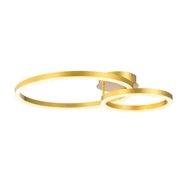 Plafon Skylight Holly Dourado 50 watts 3000K Bivolt Ø500mm SKY-4002DO