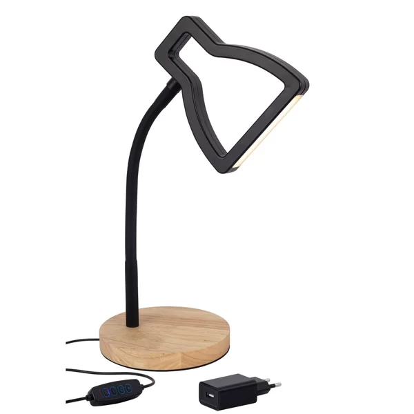 Luminária de Mesa GMH Orion Preto 5 watts 3 cores Dimerizável 470X170mm Bivolt 3D-ORION-PRETO