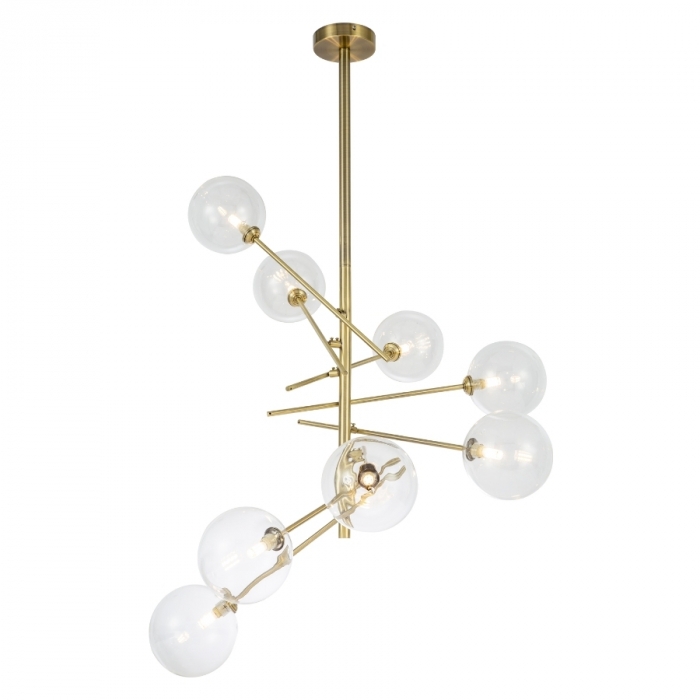 Pendente Skylight Ladder Haste Regulável Dourado 8L G9 1100X630mm SKY-3008