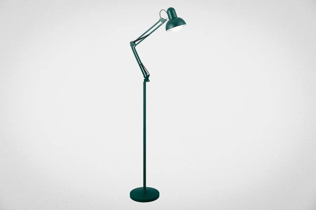 Luminária de Piso GMH Office Lamp Verde 1L E27 1900X150X500mm Bivolt OL-VERDE