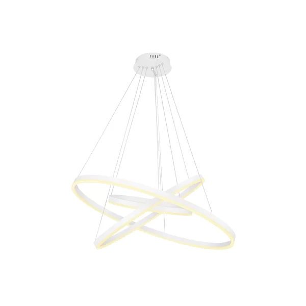 Pendente GMH Cosmos Branco 113 watts 3000K Bivolt Ø400/600/800mm P-COSMOS-180-BRANCO