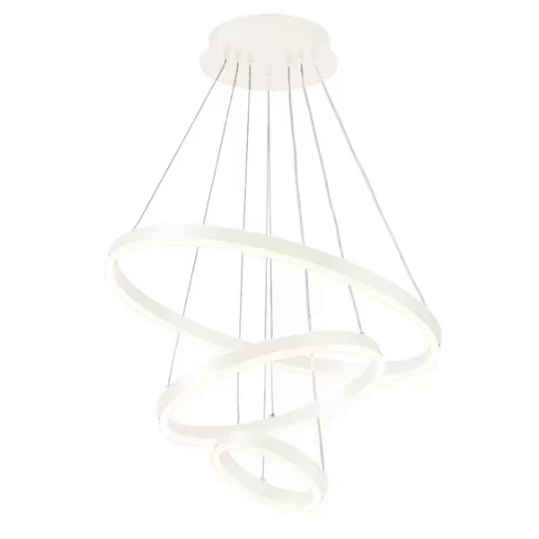 Pendente GMH Cosmos Branco 113 watts 3000K Bivolt Ø400/600/800mm P-COSMOS-180-BRANCO