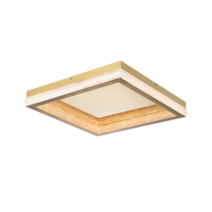 Plafon Skylight Queensland Dourado 64 watts 3000K Bivolt 400X400mm SKY-4006Q