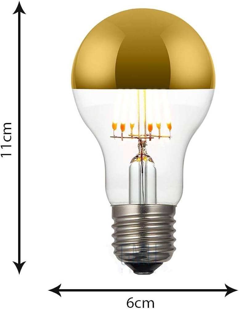 Lâmpada GMH A19 Defletora Dourado 6 watts Bivolt 2200K LA190GOLD-6W