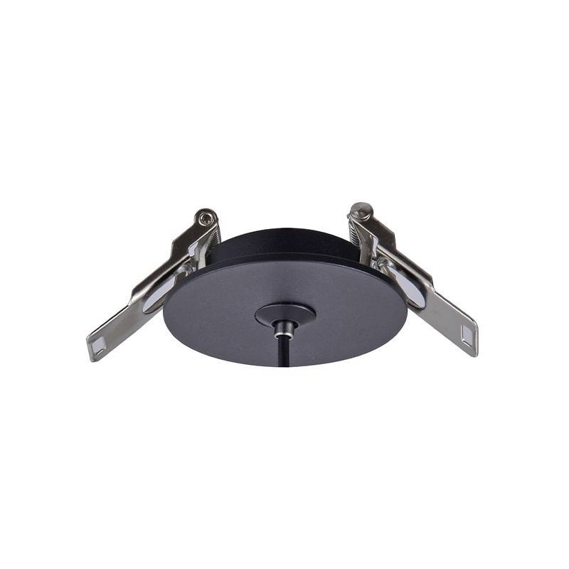 Pendente Nordecor Lana Canopla de Embutir 3 watts 3000K Preto Ø25x350mm 2691