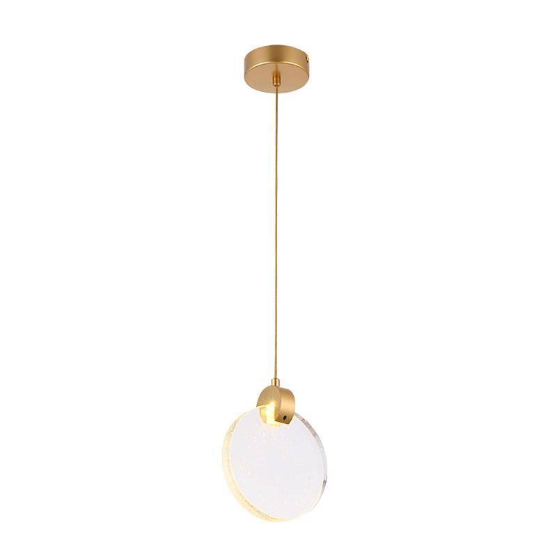 Pendente Nordecor Zoe 3 watts Dourado 3000K Bivolt 200x160mm 2412