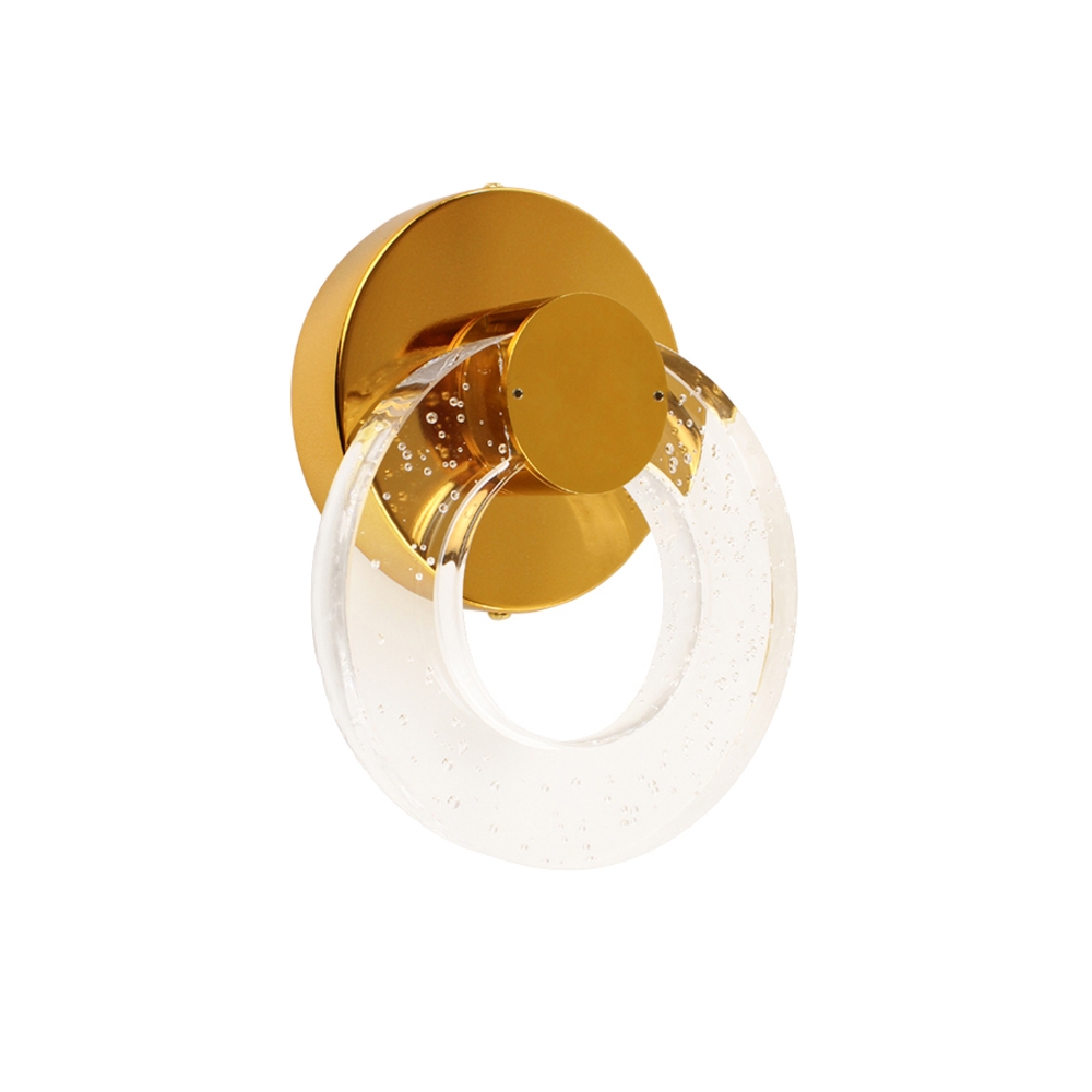 Arandela GMH Urano Dourado 5 watts 3000K Bivolt 150X120mm A-URANO-GOLD