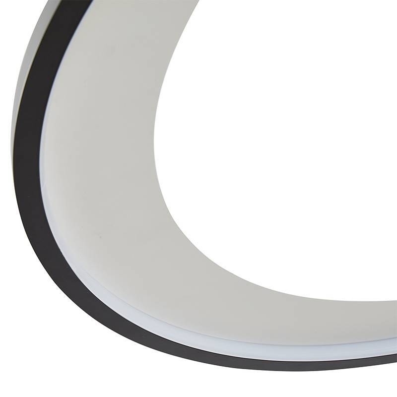 Pendente Nordecor Zahal 3 Mod 98 watts 3000K Preto Bivolt Ø820mm 2508