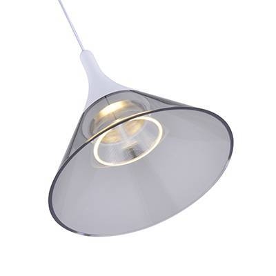 Pendente Nordecor Thom 7 watts 3000K Branco Ø195x180mm 2693