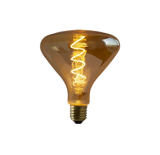Lâmpada GMH R140 Filamento Spiral Âmbar Bivolt 2200K LR140-S-4W