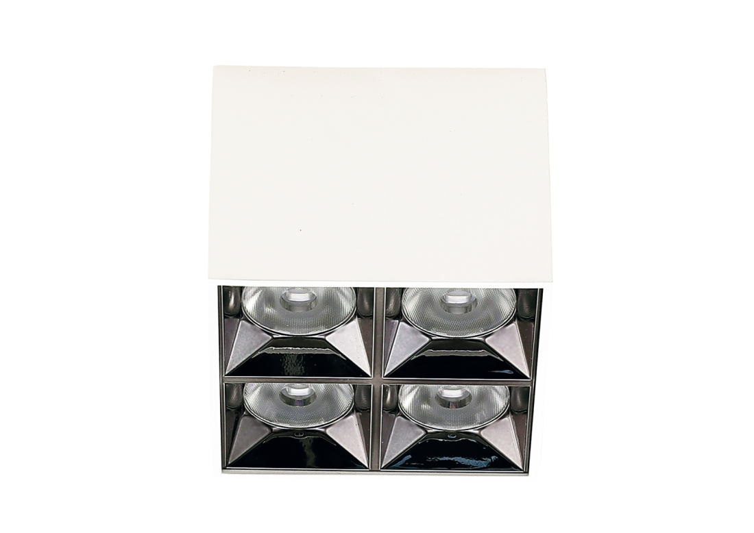 Mini Downlight Sobrepor Romalux 15 watts 24° 2700K IP20 80x80x66mm 80223