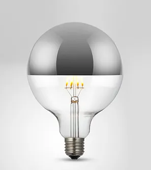 Lâmpada GMH G125 Defletora 8 watts Prata Bivolt 2200K Ø125mm LG125D-8W