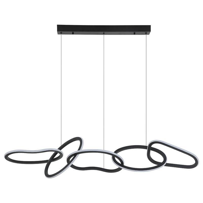 Pendente Nordecor Zena 67 watts 3000K Preto 1220mm 2596