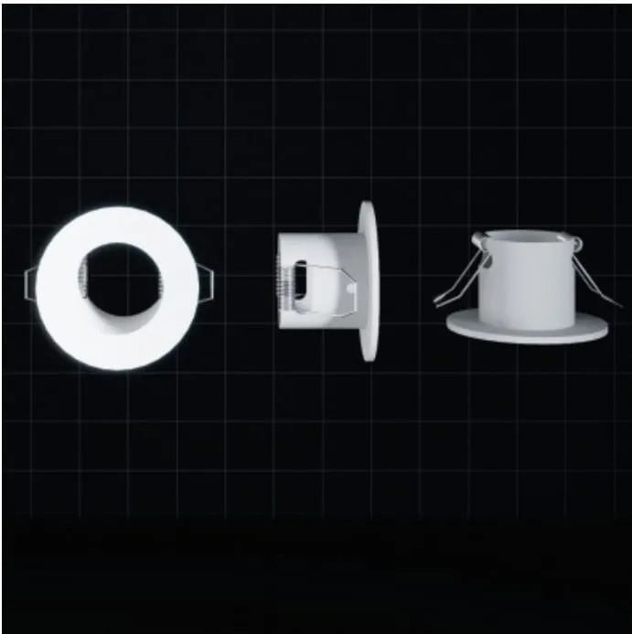 Canopla Alpertone de Embutir para Neo Branco 360° 0402