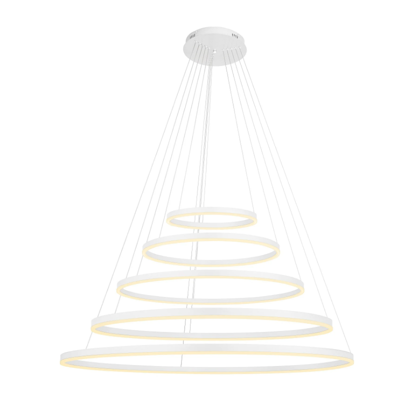 Pendente GMH Cosmos Branco 243 watts 3000K Bivolt Ø400/600/800/1000/1200mm P-COSMOS-400-BRANCO