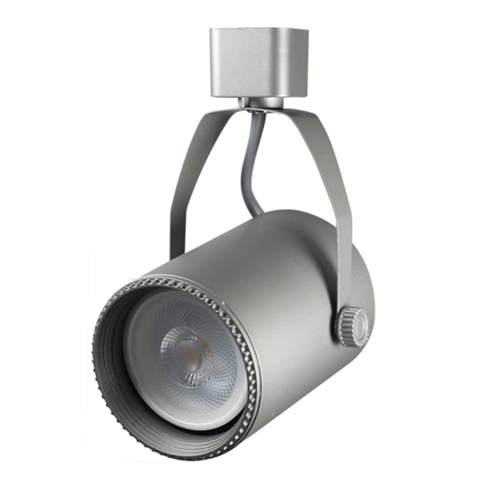 Spot Skylight Usual Silver p/ Trilho 1L PAR 20 E27 Alumínio e ABS Bivolt Ø78X220mm SKY-012SL
