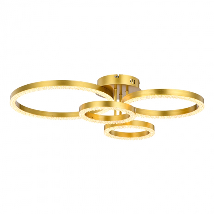 Plafon Skylight Holly Dourado 76 watts 3000K Bivolt Ø500mm SKY-4004DO