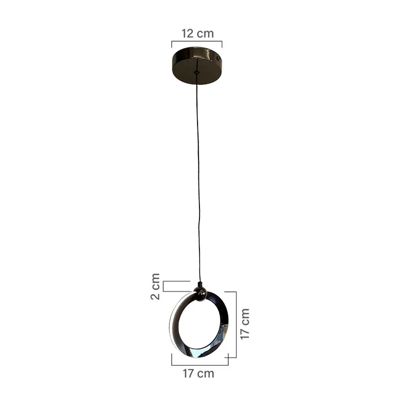 Pendente GMH Mercúrio Dourado 9 watts 3000K Bivolt 170X170mm P-MERCURIO-GOLD