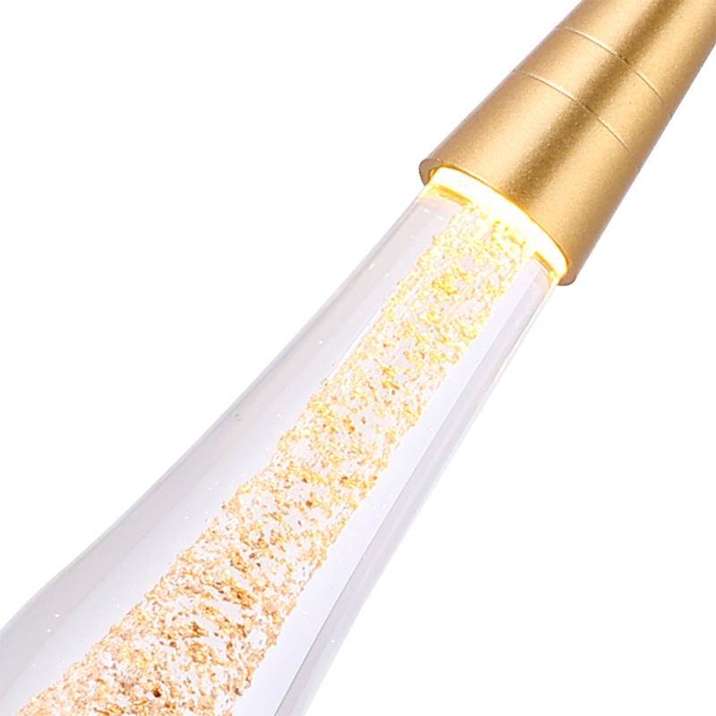 Pendente Nordecor Leah Dourado 3 watts 3000K Bivolt Ø55x330mm 2409