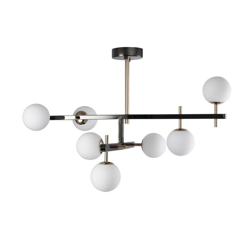 Pendente Nordecor Romai Ori 7L G9 Onix e Dourado 850x500mm 2195