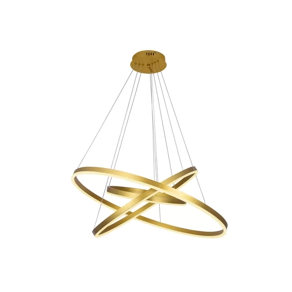 Pendente GMH Cosmos Dourado 113 watts 3000K Bivolt Ø400/600/800mm P-COSMOS-180-GOLD