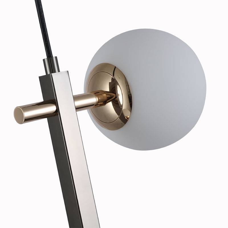 Pendente Nordecor Romai Desa 4L G9 Onix e Dourado 500x120mm 2194
