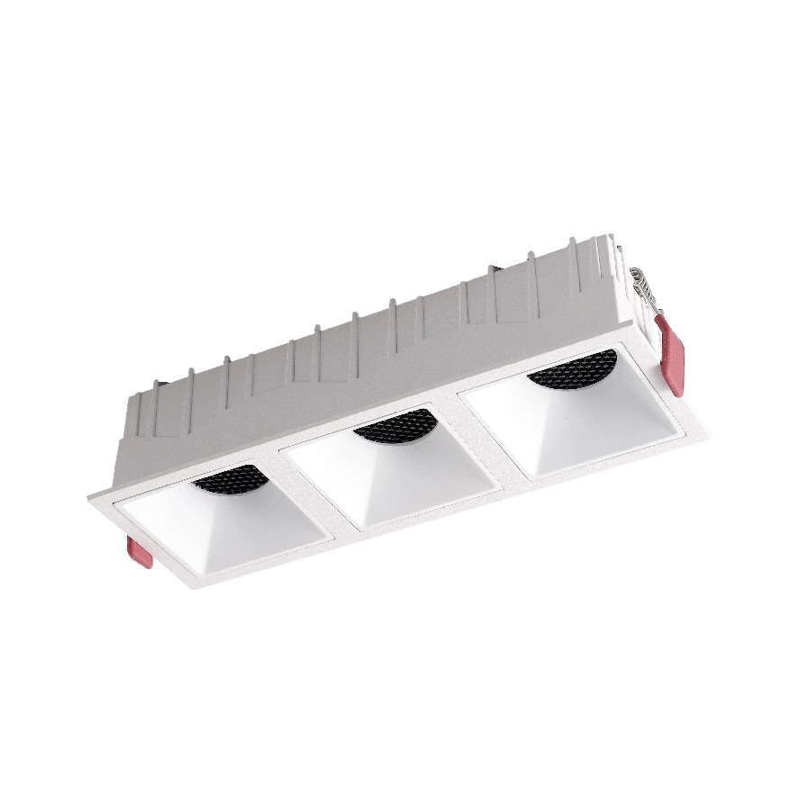Luminária Embutir Romalux Square 21 watts 2700K 24° Antiofuscante IP20 190x65x55mm 80217