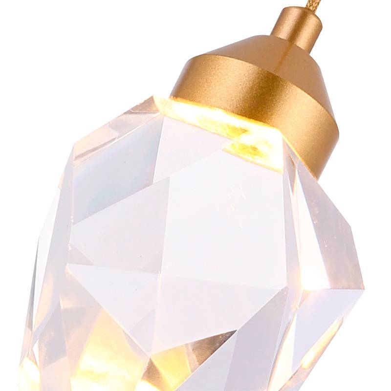 Pendente Nordecor Mya Dourado 3 watts 3000K Bivolt 140x100mm 2411