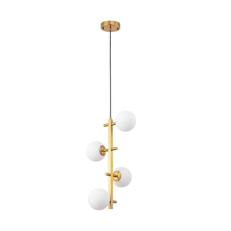 Pendente Nordecor Romai Desa 4L G9 Dourado 500x120mm 2274