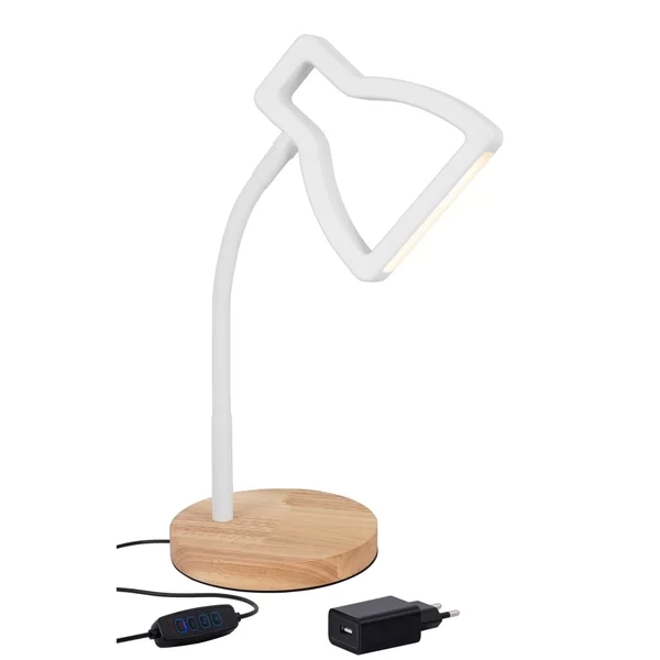 Luminária de Mesa GMH Orion Branco 5 watts 3 cores Dimerizável 470X170mm Bivolt 3D-ORION-BRANCO