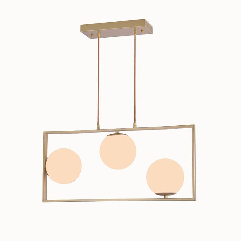 Pendente Nordecor Ibba GR 3L E27 Dourado 295x650mm 2300