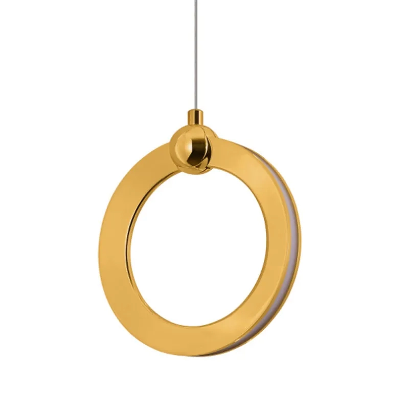 Pendente GMH Mercúrio Dourado 9 watts 3000K Bivolt 170X170mm P-MERCURIO-GOLD