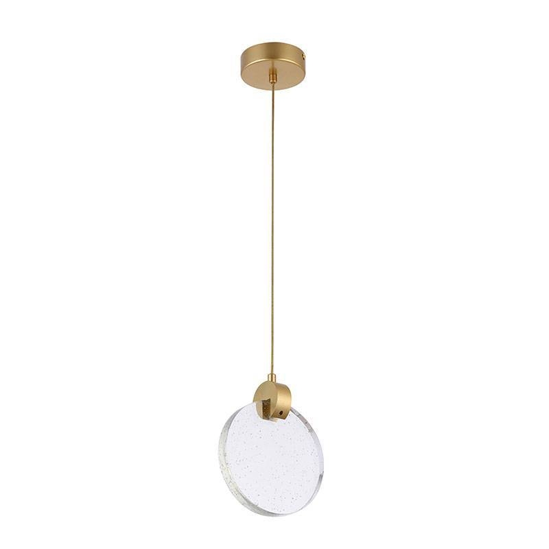 Pendente Nordecor Zoe 3 watts Dourado 3000K Bivolt 200x160mm 2412