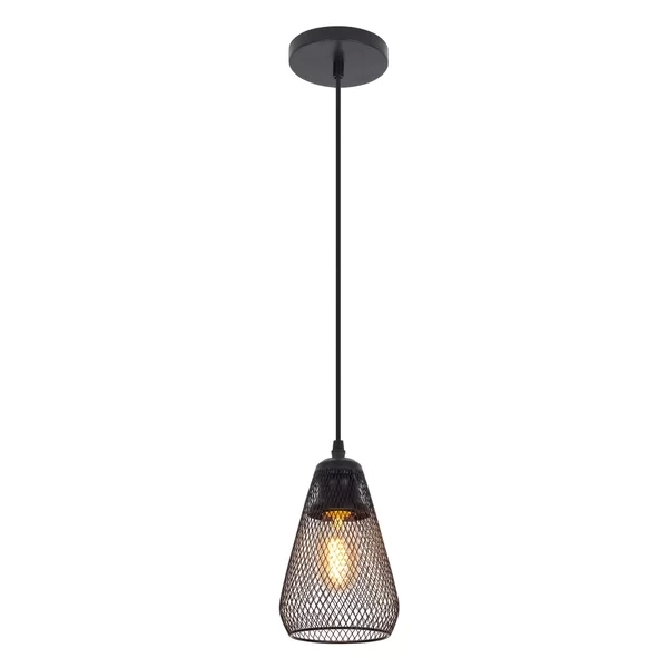Pendente GMH Cage Preto 1L E27 Ø120x200mm P-CAGE-PRETO